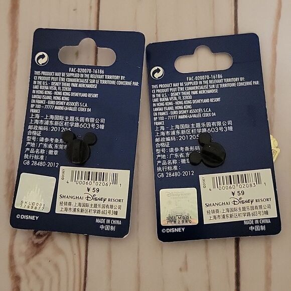 Disney Shanghai Pin Set Chip and Dale Gems pin Set LE Grand Opening  NWT - Picture 5 of 5